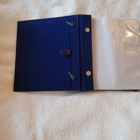 Silver & Gold two tone Velvet Photo Album Glass Fr - Picture 9 of 11